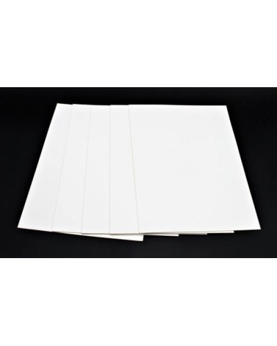 Фоаміран А4 товщиною 2 мм 5 аркушів, білий, ТМ Мандарин