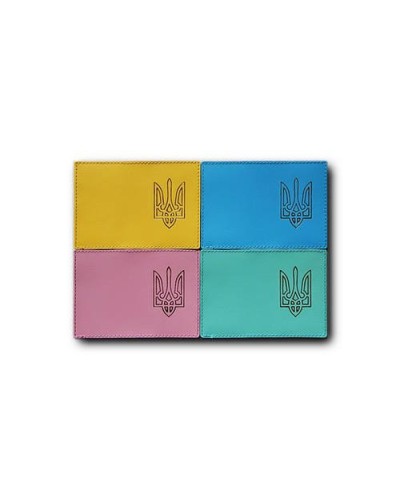 Обкладинка на ID Passport «Тризуб» зі шкіри 140х95 мм