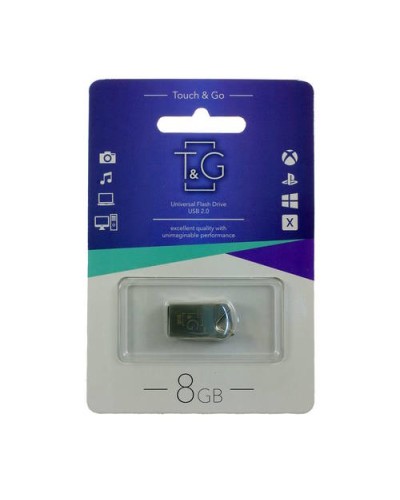 Флеш-драйв «T&G» 107, 8GB, металева