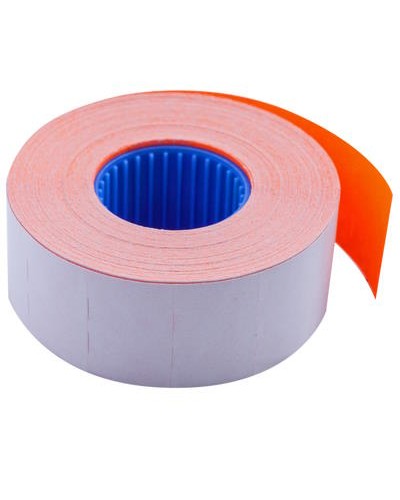 Етикетки - цінники, 26х16 мм помаранчеві, 1000 шт, 16 м, внутрішня намотка, ТМ Buromax