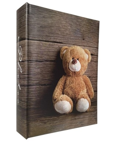 Фотоальбом «Bear 4» на 200 фото 10х15см з паперовими аркушами та обкладинкою з ламінованого картону, 22х22 см