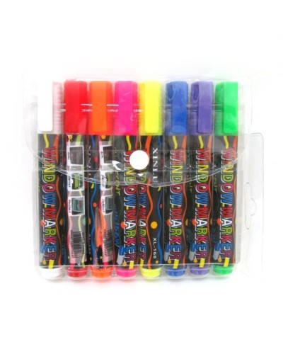 Маркер-крейда «Window», 8 кольорів, у пластиковій в упаковці, TM J.Otten