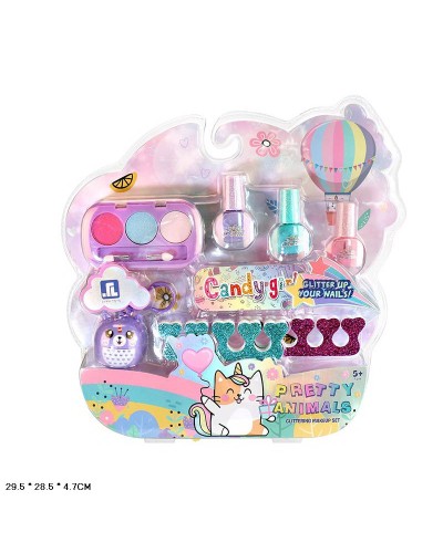 Манікюрний набір, лаки для нігтів, разділювачі для пальчиків, пилочка, тіні, слюда