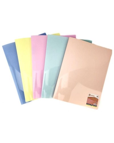 Папка-швидкозшивач А4 з пружинним механізмом Clip A, пастельне асорті, ТМ Optima