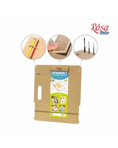 Планшет з магнітним затискачем А3, МДФ, ROSA Studio