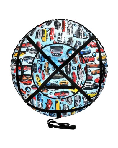 Тюбінг «Оксфорд BMW» з ПВХ діаметром 1 м з максимальним навантаженням до 110 кг, у коробці 45х17х33 см