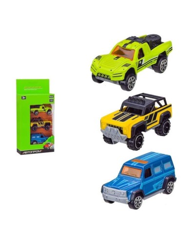 Набір з 3 металевих машин, в асортименті, у коробці 22,5х11х4,2 см, АВТОПРОМ