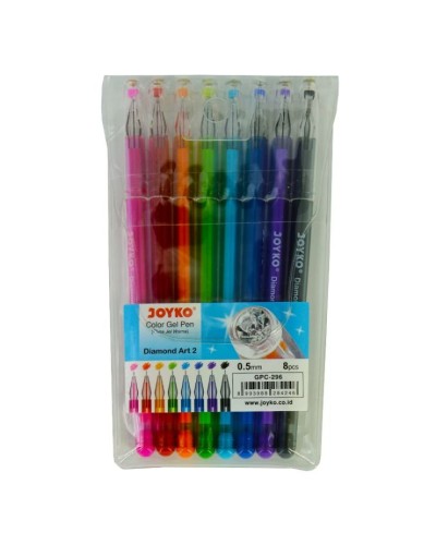 Набір гелевих ручок «iDiamond», 8 кольорів, ТМ Joyko