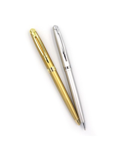 Ручка «Baixin» кулькова поворотна металевий корпус, золото+срібло, TM Baixin
