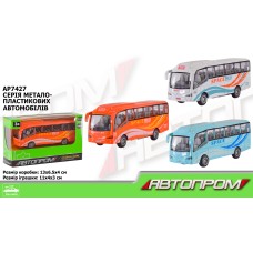 Автобуc металевий інерційний, у коробці 13х4х11 см, АВТОПРОМ