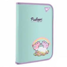 Папка факультативна «Pusheen» А4 пластикова на блискавці, ТМ YES