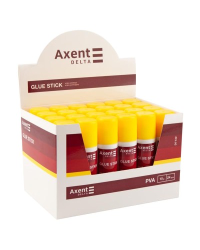 Клей-олівець PVA 15 г, у дисплеї, TM Axent