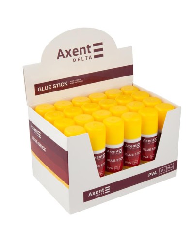 Клей-олівець PVA 21 г, у дисплеї, TM Axent