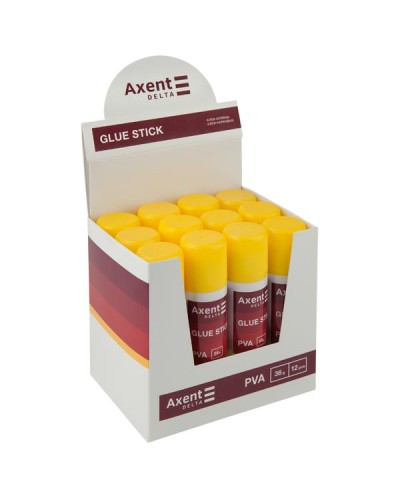Клей-олівець PVA 36 г у дисплеї, TM Axent