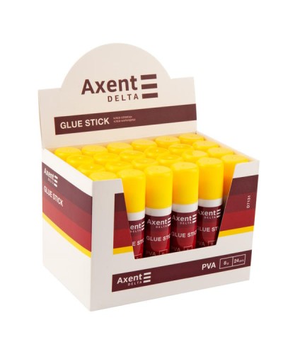 Клей-олівець PVA 8 г, у дисплеї, TM Axent