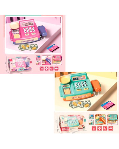 Касовий апарат, сканер, ваги, гроші, звук, світло, в асортименті, у коробці 27х16х13 см