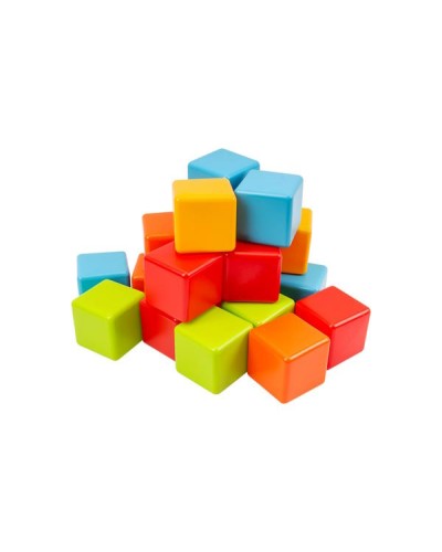 Набір кубиків з 20 елементів, у сітці 28х11,5х11,5 см, ТМ Технок