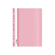Папка-швидкозшивач А4 з прозорим верхом та перфорацією рожева, ТМ Economix