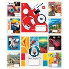 Зошит, 36 аркушів, лінія, «Мікс», ТМ Тетрада