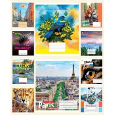 Зошит на 60 аркушів у клітинку «Мікс 1», ТМ Тетрада