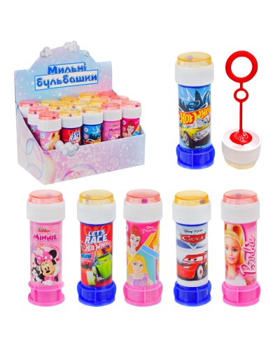 Мильні бульбашки «Disney» в асортименті, у дисплеї