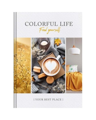 Канцелярська книга «COLORFUL LIFE» А4 на 192 аркуші у клітинку з твердою ламінованою обкладинкою, в асортименті, ТМ Рюкзачок