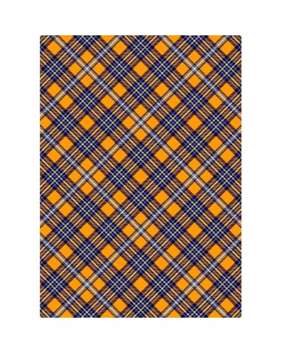 Канцелярська книга «Шотландка» А4 на 192 аркуші у клітинку з твердою палітуркою та ламінованою обкладинкою, в асортименті, ТМ Рюкзачок