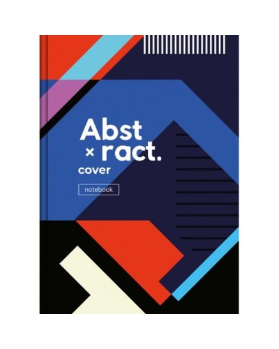 Канцелярська книга «COVER NOTEBOOK» на 96 аркушів у клітинку з твердою ламінованою обкладинкою