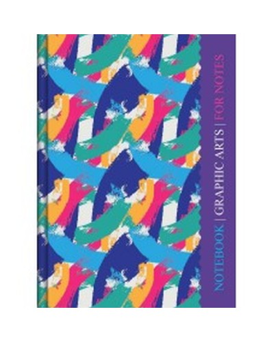 Блокнот «GRAPHIC ARTS» А5 на 64 аркуші у клітинку з твердою ламінованою обкладинкою, ТМ Рюкзачок