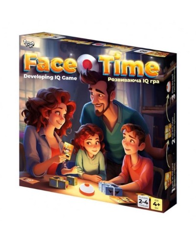 Гра настільна «Face Time» розвиваюча, у коробці 25х25х4 см, ТМ Данко Тойс