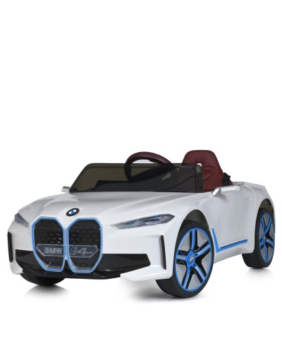 Машина 2,4G, передн. 2х18W, задн. 2х25W, акумулятор 12V 7AH, пульт р/к, колеса EVA, шкіра, білий