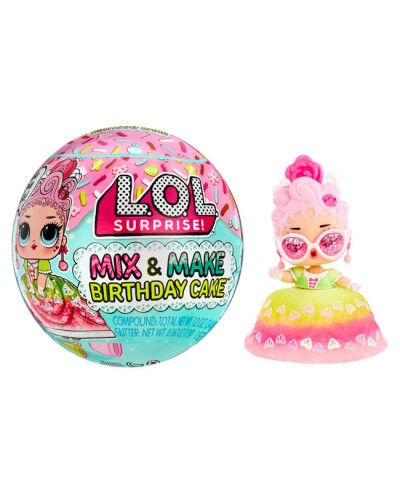 Ігровий набір з лялькою LOL Surpris! «Birthday. Фантазуй та дивуй» 7 см, в асортименті, у колбі 9х9х9 см