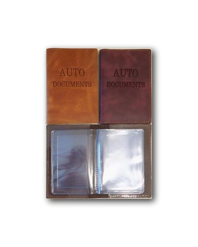 Обкладинка «AUTO Documents» зі шкіри, 95х135 мм