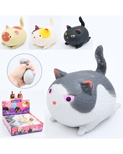 Антистрес «Кіт» 7 см, в асортименті, 12 шт в дисплеї 25х7х23,5 см