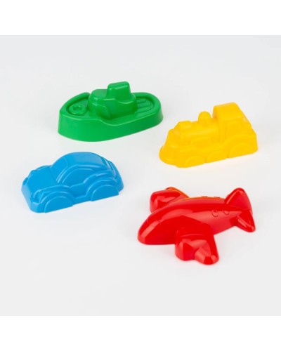 Набір формочок для піску з 4 предметів, в асортименті, у сітці 11х11х8 см, ТМ Технок