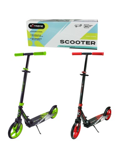 Самокат міський 2-колісний на алюмінієвій рамі з колесами 200 мм, в асортименті