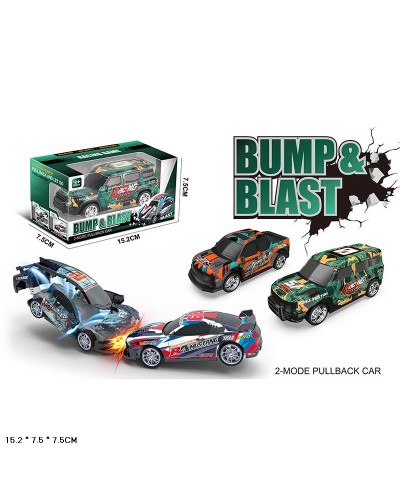 Машина інерційна, при зіткненні розбивається, у коробці 15,2х7,5х7,5 см