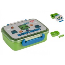 Ланчбокс «Minecraft» 420 мл сіро-зелений ТМ Yes