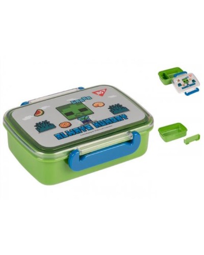 Ланчбокс «Minecraft» 420 мл сіро-зелений ТМ Yes