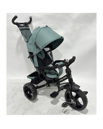 Велосипед 3-колісний з колесами з EVA 12 та 10 дюймів, з гальмами, на підшипнику, м'ятний