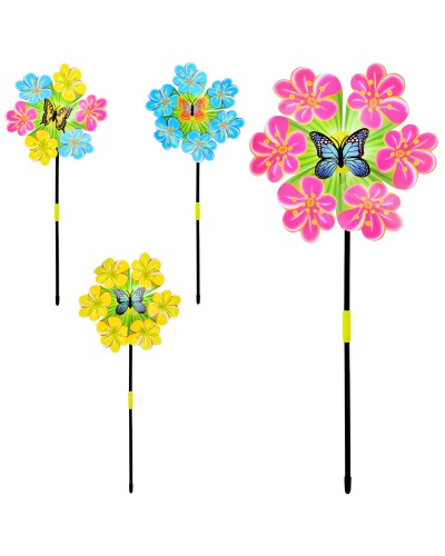 Вітрячок 22 см, паличка 42 см, в асортименті, у пакеті 22х22х3 см