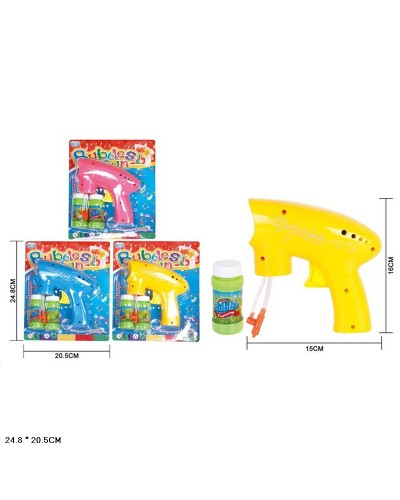 Мильні бульбашки 15х16 см на підшипнику з запаскою, в асортименті, на планшетці 20,5х25 см