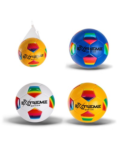 М`яч футбольний №5, PU, 320 грам, в асортименті, сітка+голка