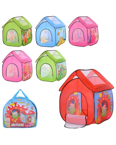 Намет-будиночок 112х102х114 см з 1 входом, сіткою+застібкою-блискавкою, на вікні сітка, в асортименті