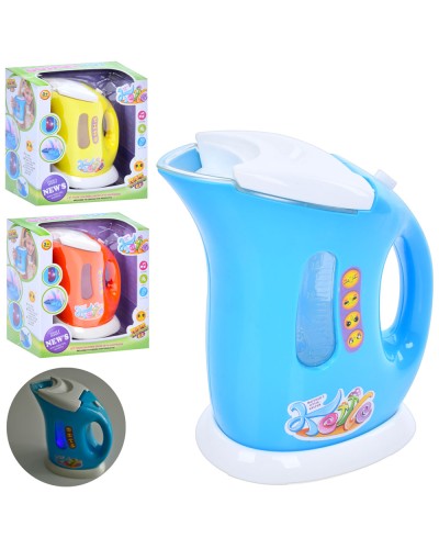 Чайник 16 см, на батарейці, звук, світло, в асортименті, у коробці 19х20х10 см