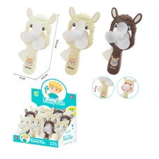 Вентилятор механічний «Альпака» 19,5 см в асортименті, 12 шт. у дисплеї 30,5х20х19 см