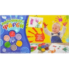 Фарби пальчикові «Моя перша творчість» на 4 кольори у коробці 27,5х15х3 см, ТМ Данко Тойс