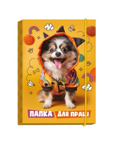Папка для праці «Цуценя» А4 на гумках повноформатна, ТМ Рюкзачок