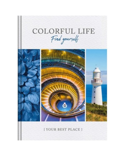 Канцелярська книга «COLORFUL LIFE» А4 на 176 аркушів у клітинку з твердою ламінованою обкладинкою, в асортименті, ТМ Рюкзачок