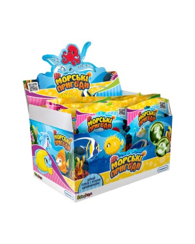 Стретч-іграшка у вигляді тварини «Морські пригоди», в асортименті, у дисплеї, Sbabam